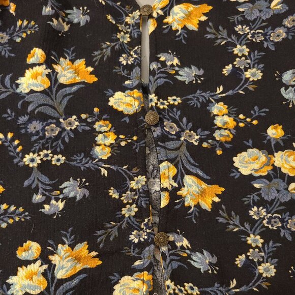 American Eagle Blouse - XS Navy Blue Floral - Picture 8 of 13